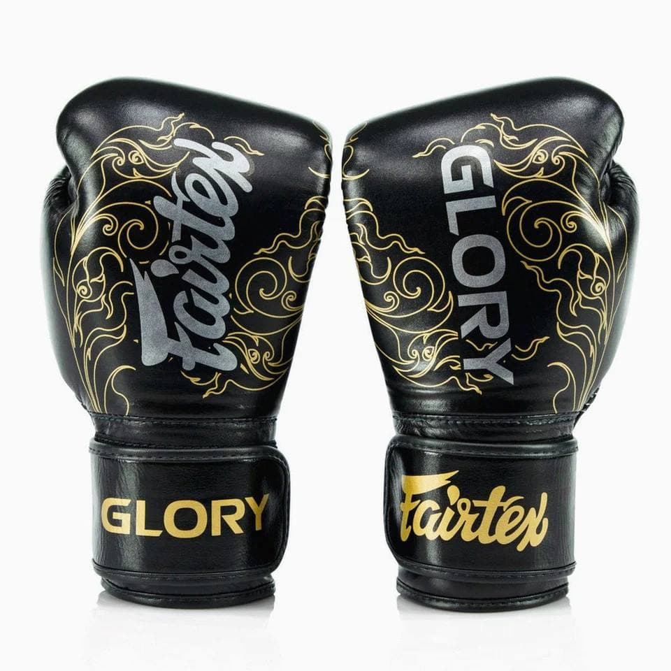 Gants de Boxe d'entrainement FAIRTEX X GLORY Black/Gold