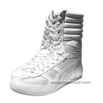 Chaussure CHAMPBOXING Montante Blanche  - Boxe Anglaise