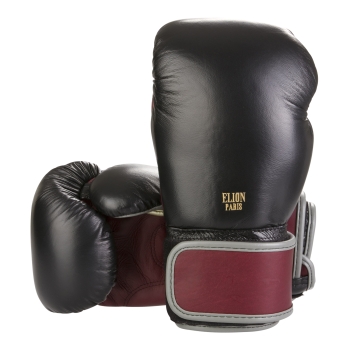 Gants de boxe ELION Collection Paris - Noir/Bordeaux/Gris