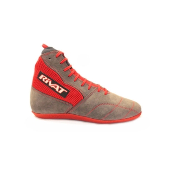 CHAUSSURE BF RIVAT BOOM GRIS/ROUGE