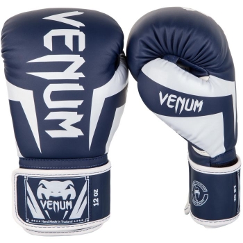 Gants de Boxe d'entrainement Venum Elite - Bleu/Blanc