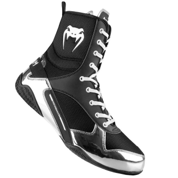 Chaussures de Boxe VENUM Elite Noir/Argent