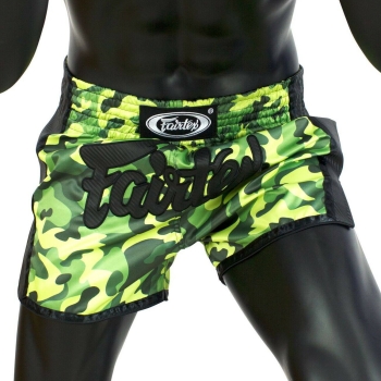 Short de Boxe Thaï FAIRTEX BS1710 Green camouflage