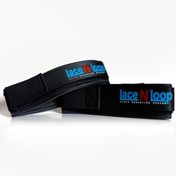 Velcro pour Gants de Boxe à Lacets Lace N Loop - Noir