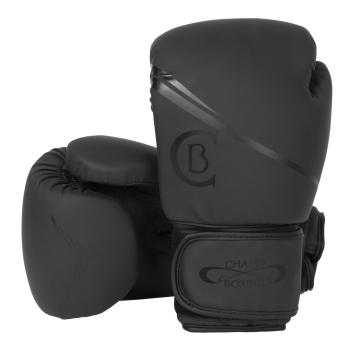 Gants de Boxe d'entrainement CHAMPBOXING Noir/Noir