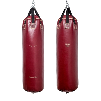 Sac de frappe ELION Cuir Collection Paris - 1m35 - 45kg - Bordeaux