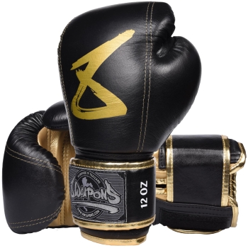 Gants de boxe mitaines pour arts martiaux en cuir premium et coussinets de  protection