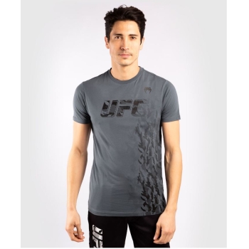 T-SHIRT MANCHES COURTES EN COTON HOMME UFC VENUM AUTHENTIC FIGHT WEEK - GRIS 00052