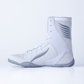 Chaussures de Boxe ELION Rapide Blanc/Gris Réflechissant