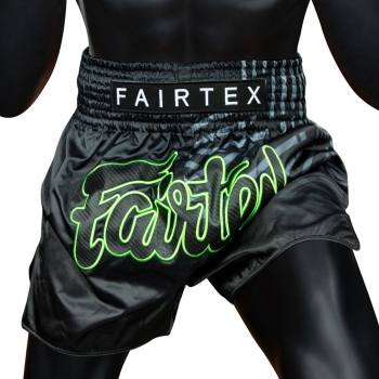 Short de Boxe Thaï FAIRTEX BS1924 "RACER" BLACK