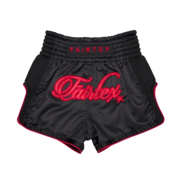 Short de Boxe Thaï FAIRTEX BSK2104 "MIDNIGHT"  RED