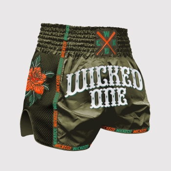 Short de Boxe Thaï Wicked BANDIDO KAKI