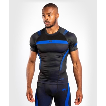 T-SHIRT DE COMPRESSION VENUM NOGI 3.0 - MANCHES COURTES - NOIR/BLEU 04236