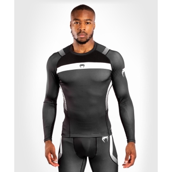 T-SHIRT DE COMPRESSION VENUM NOGI 3.0 - MANCHES LONGUES - NOIR/BLANC 04235