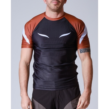 Rashguard ELION JJB SQUALE - Marron - Manches Courtes