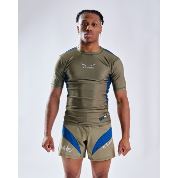 Rashguard NARUTO X ELION KAKASHI Kaki - Manches Courtes