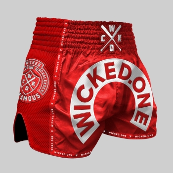 Short de Boxe Thaï Wicked One HERD Rouge