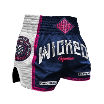 Short de Boxe Thaï Wicked One INFAMOUS NAVY