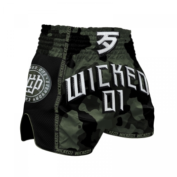 Short de Boxe Thaï Wicked One  OVERCOME KAKI