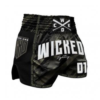 Short de Boxe Thaï Wicked One OFFENSIVE KAKI