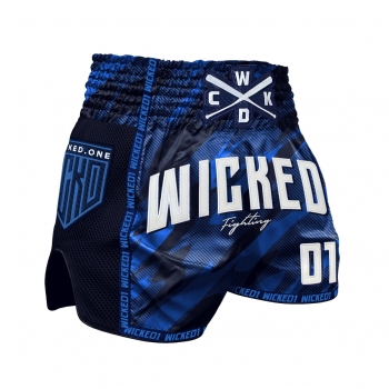 Short de Boxe Thaï Wicked One OFFENSIVE NAVY/BLEU