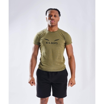 T-Shirt ELION Ring Walk  Kaki/Noir