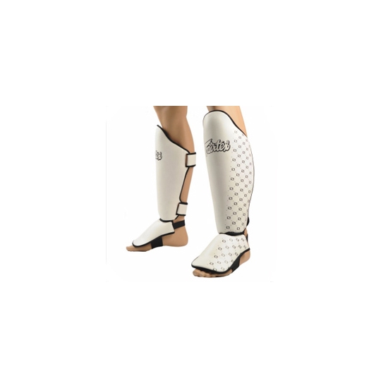 Protèges tibias & pieds FAIRTEX SP5 Blanc