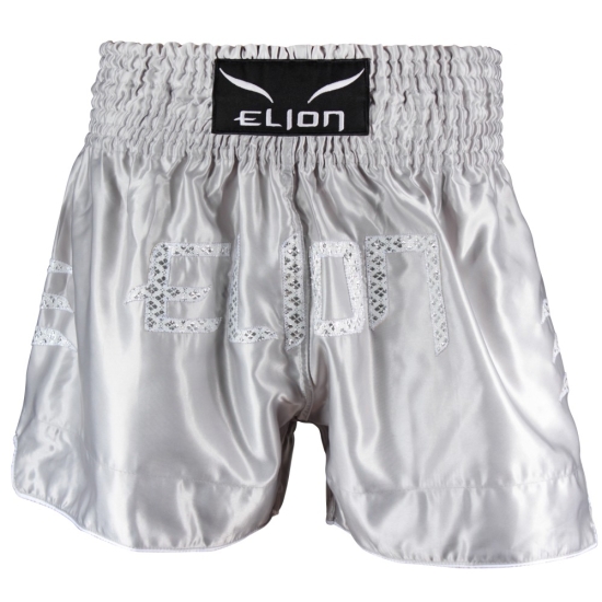 Short de Boxe Thaï ELION Brodé - Gris