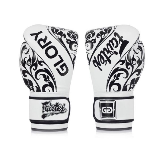 Gants de Boxe d'entrainement FAIRTEX FXV2 GLORY Blanc