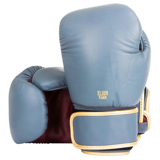 Gants de boxe ELION Collection Paris - Gris Mat/Bordeaux vintage