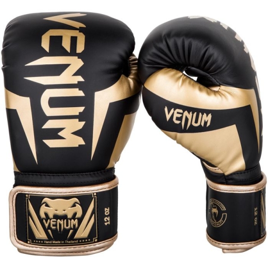 Gants de Boxe d'entrainement Venum Elite - Noir/Or