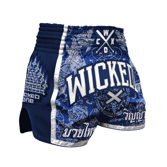  Short de Boxe Thaï Wicked One  DRAGON THAI  Navy