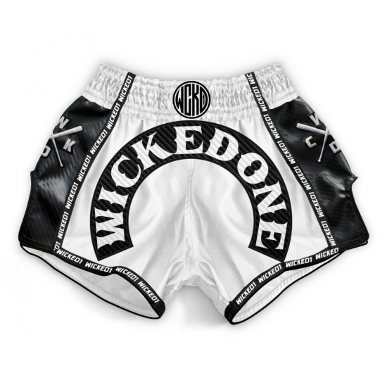  Short de Boxe Thaï Wicked One   ROWDY White