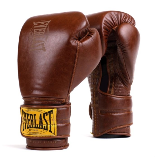 Gants de Boxe  Pro velcro  EVERLAST Collection CUIR VINTAGE 1910