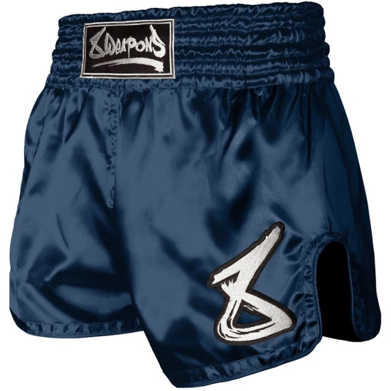 Short de Muay Thai 8 Weapons Strike - Bleu/Blanc