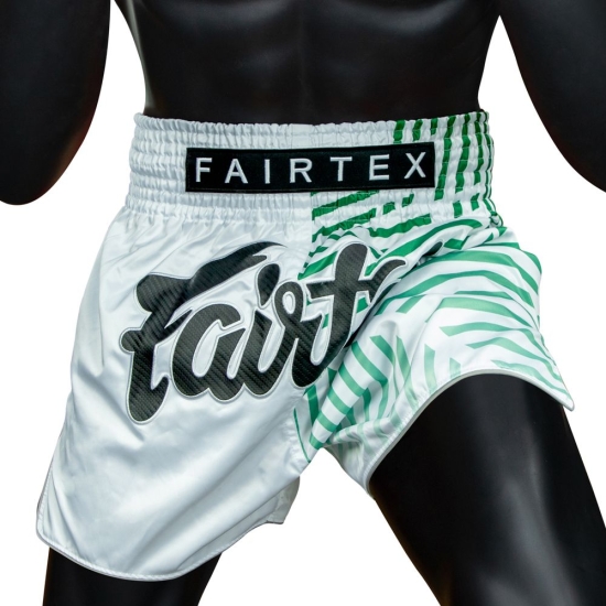 Short de Boxe Thaï FAIRTEX BS1923 "RACER" WHITE