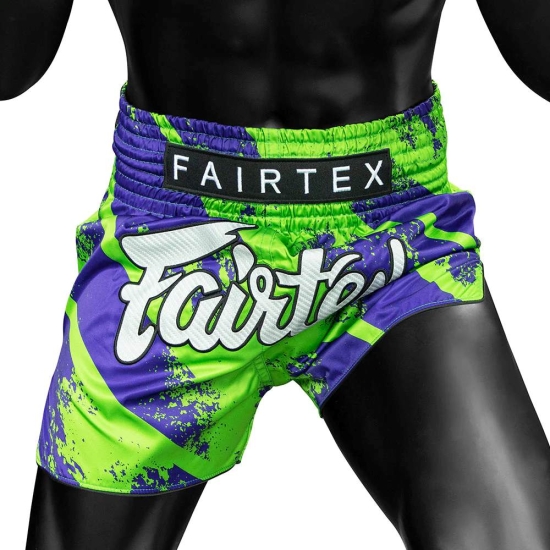 Short de Boxe Thaï FAIRTEX BS1928 STREET KING " BLEU/VERT"