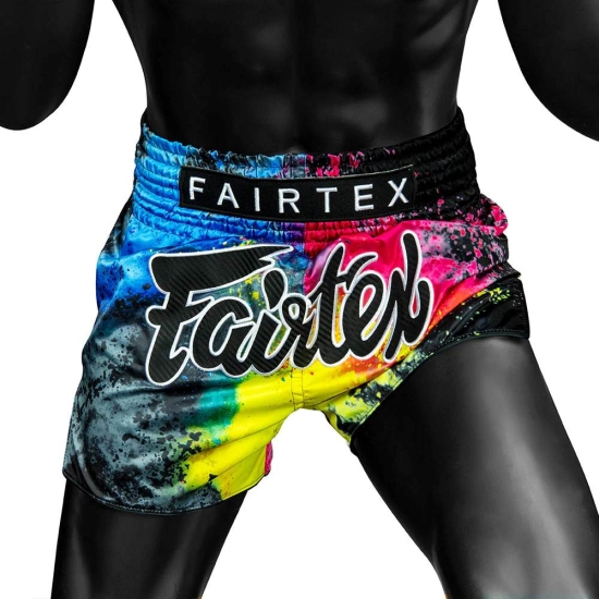 Short de Boxe Thaï FAIRTEX BS1938 BLACK ACID JAZZ