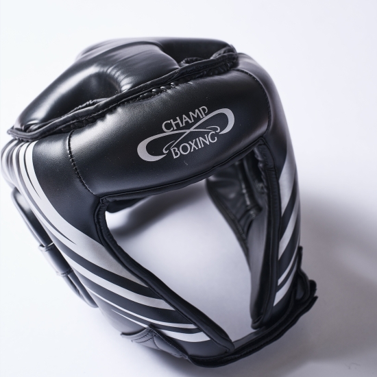 Casque CHAMPBOXING Face Ouverte - Noir/Noir