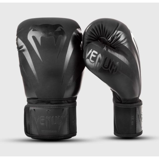 Gants de Boxe d'entrainement Venum IMPACT Noir/Noir 