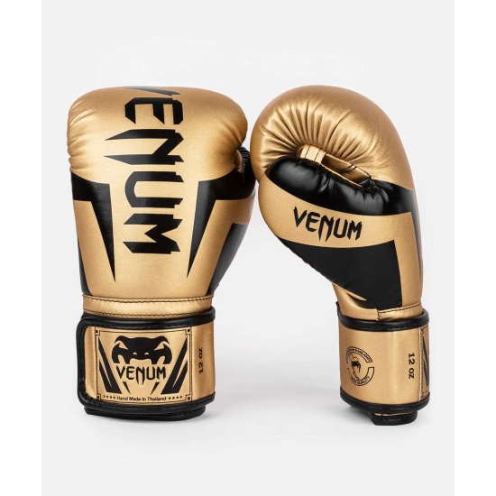 Gants de Boxe d'entrainement Venum Elite - Or/Noir