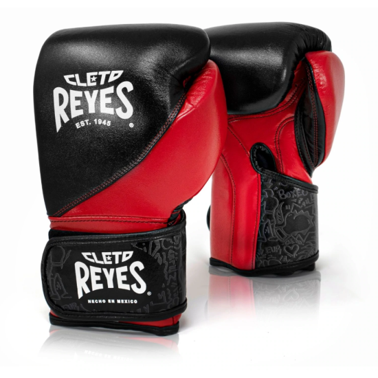 Gants de Boxe d'entrainement REYES HIGH PRECISION NOIR/ROUGE