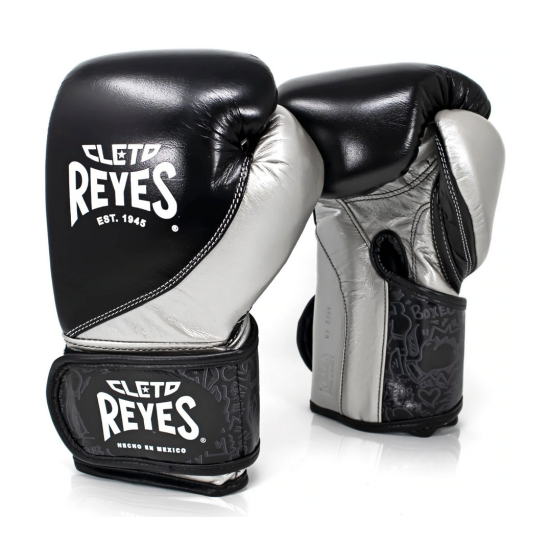 Gants de Boxe d'entrainement REYES HIGH PRECISION NOIR/ARGENT