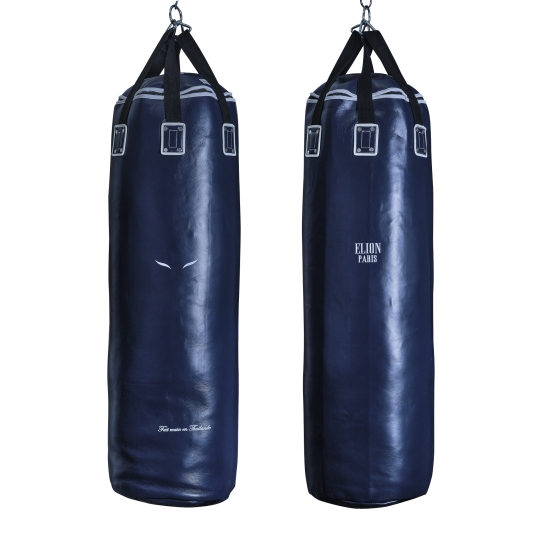 Sac de frappe ELION Cuir Collection Paris - 1m35 - 45kg - Bleu Navy