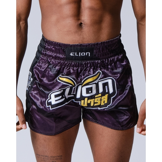 Short de Boxe Thaï ELION Raja - Noir