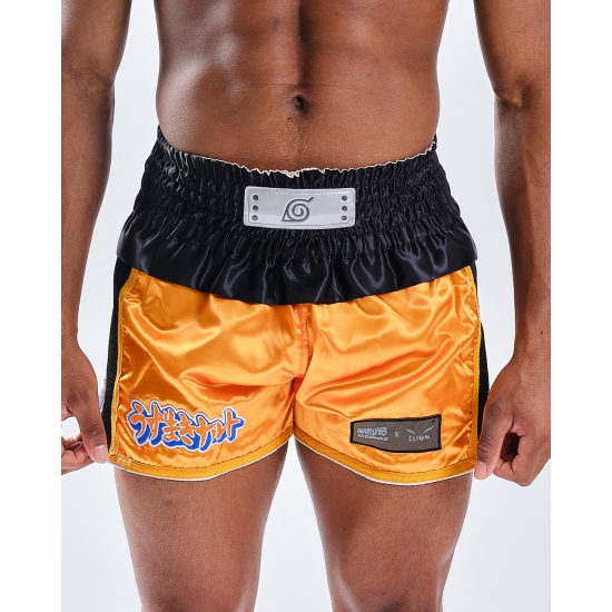 Short de Boxe Thaï NARUTO X ELION NARUTO Noir/Orange