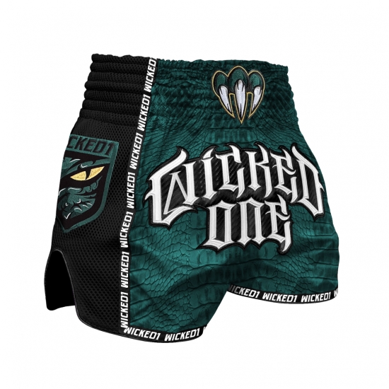 Short de Boxe Thaï Wicked One  ALIGATOR GREEN