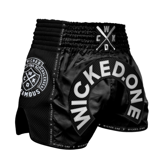 Short de Boxe Thaï Wicked One HERD Noir