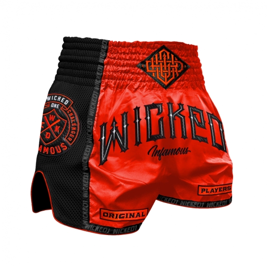 Short de Boxe Thaï Wicked One INFAMOUS ORANGE