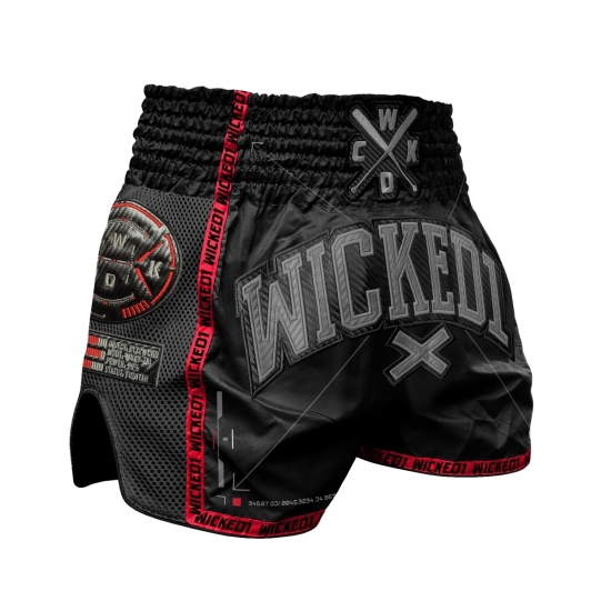 Short de Boxe Thaï Wicked One TECHNICS BLACK